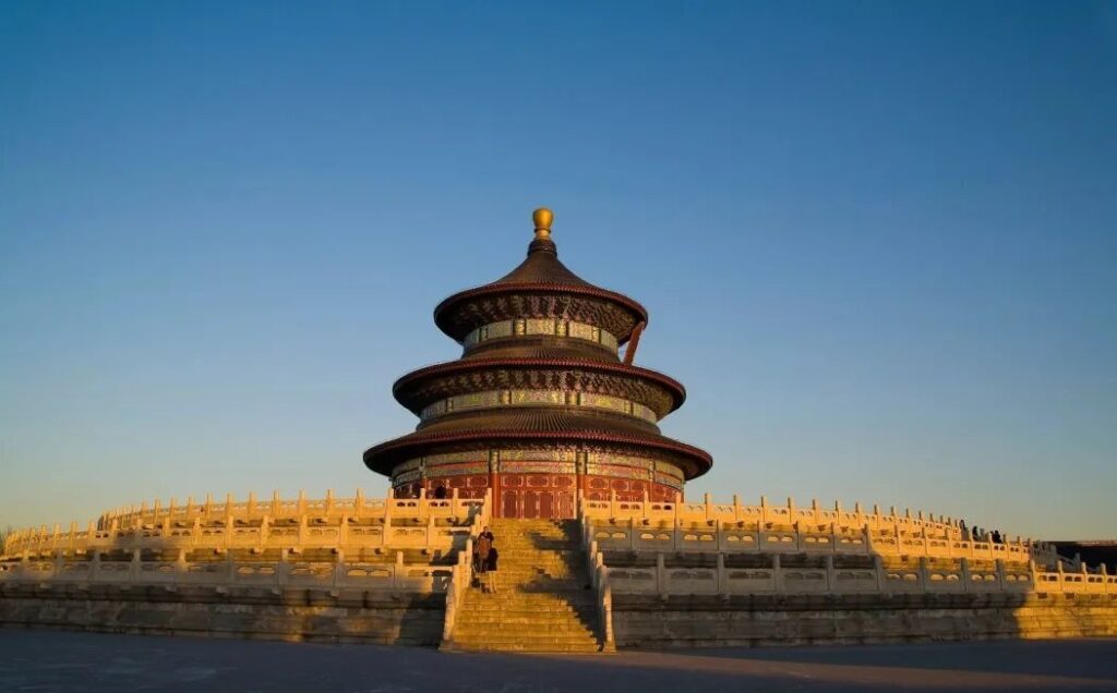 Distant view of the Temple of Heaven, Beijing